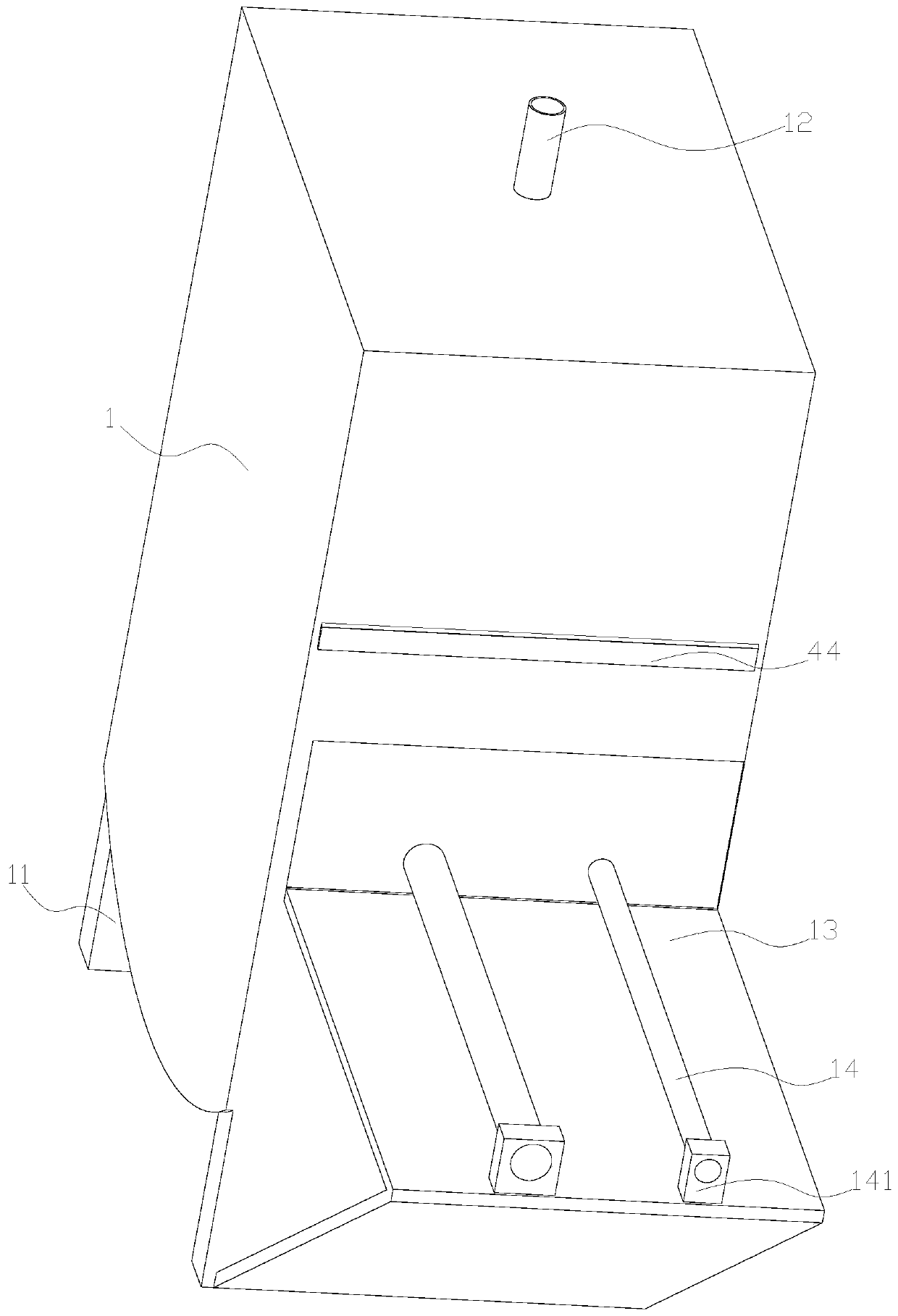 New energy vehicle power production device that is easy to remove impurities