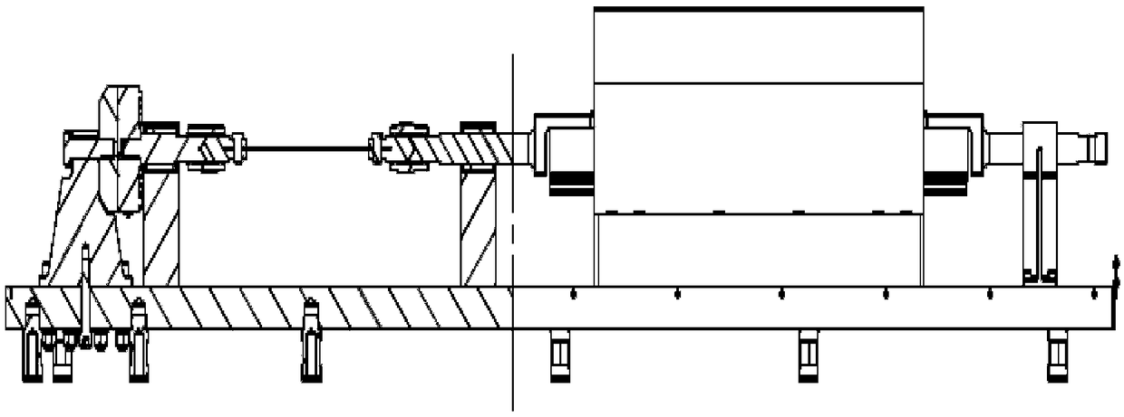 A horizontal linear motor driven medium and high frequency fatigue testing machine