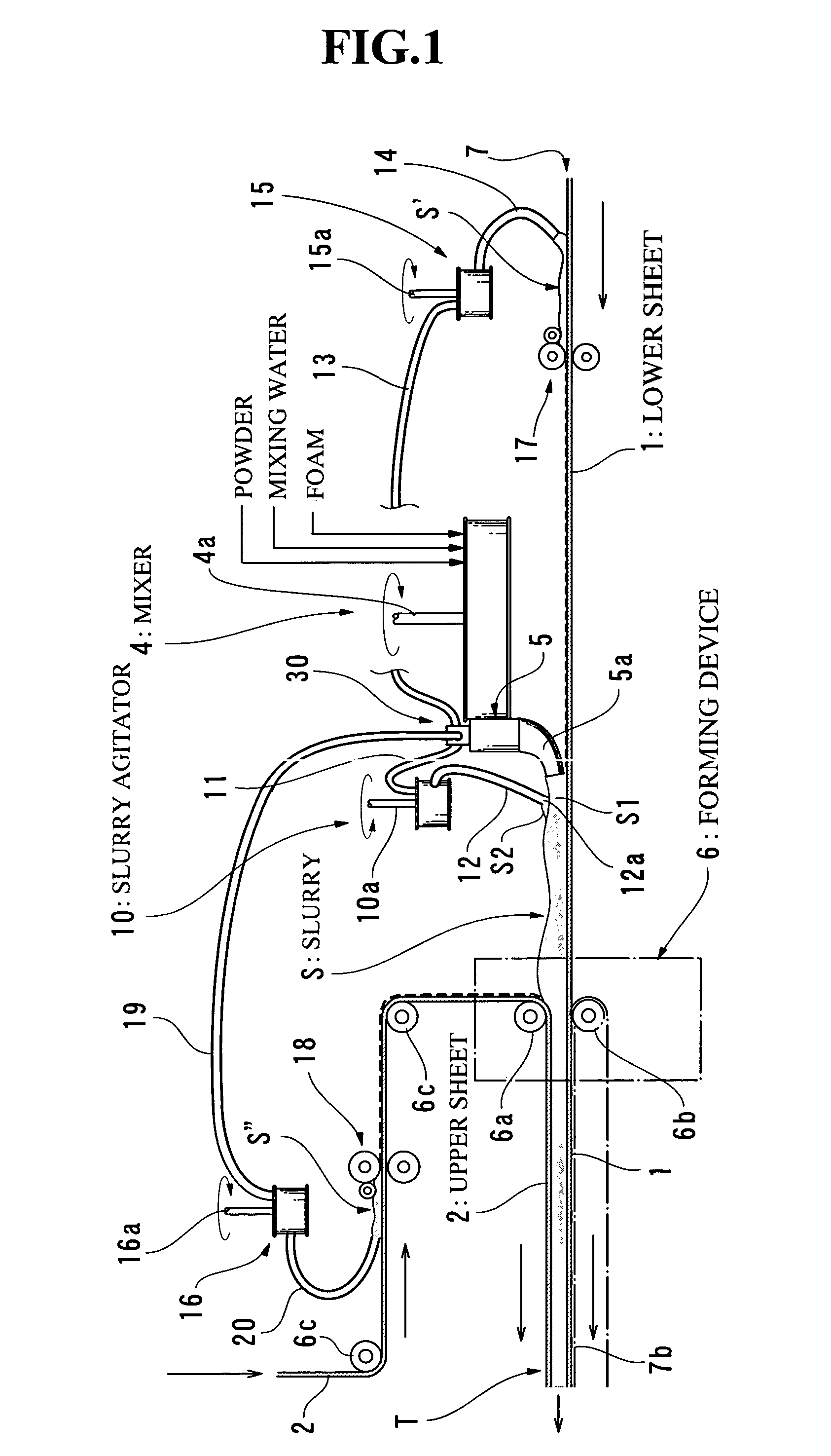 Apparatus and method for fractionating gypsum slurry and method of producing gypsum board