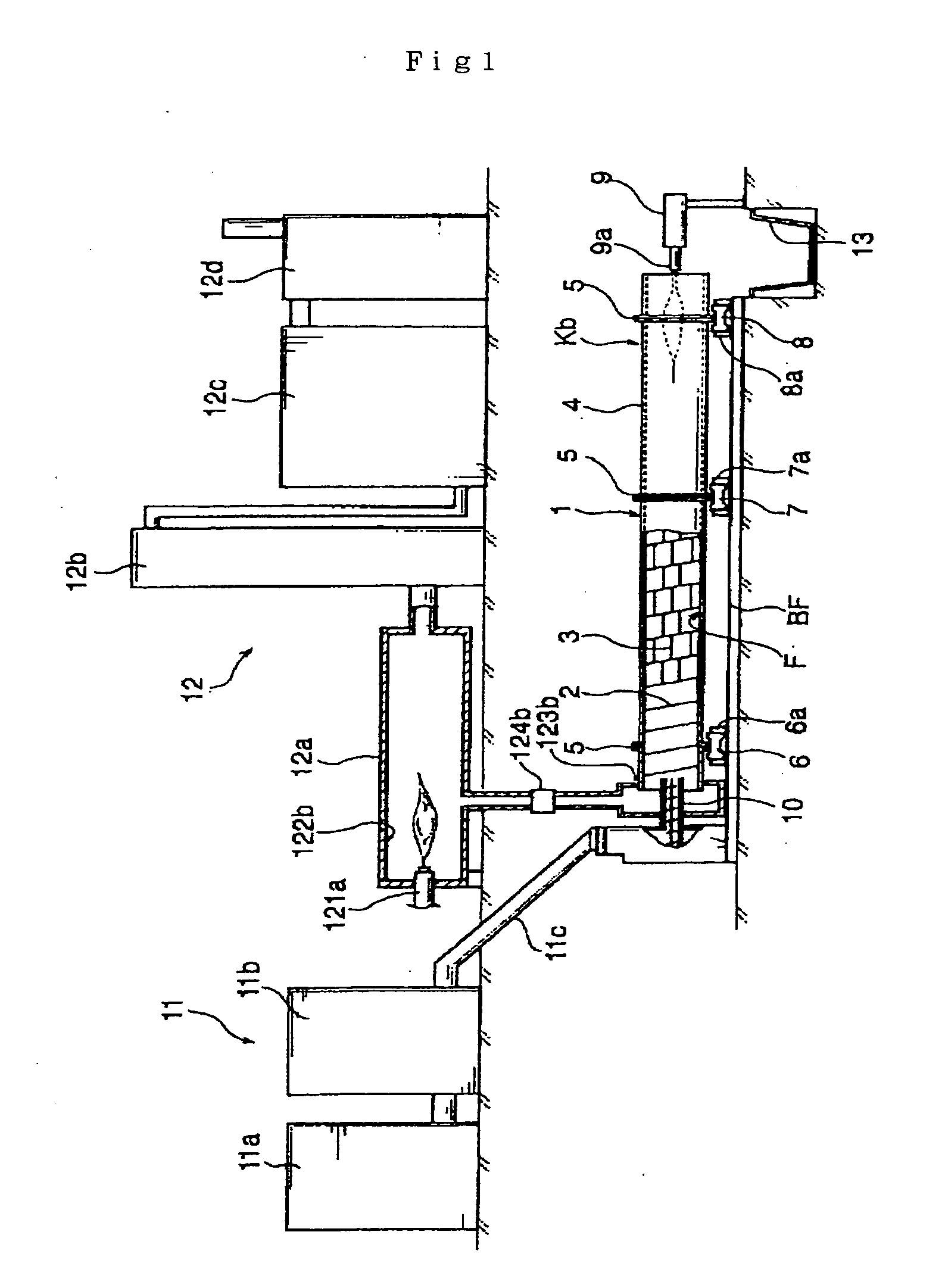 Continuous Carbonization Processing by Internal Heat Type Self-Substained Combustion System