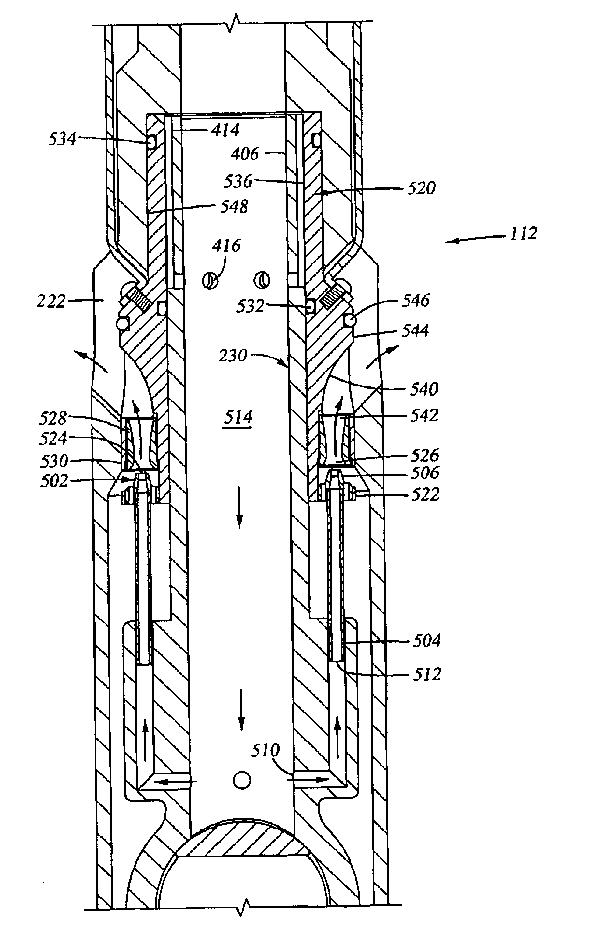 Method and apparatus for surge pressure reduction in a tool with fluid motivator