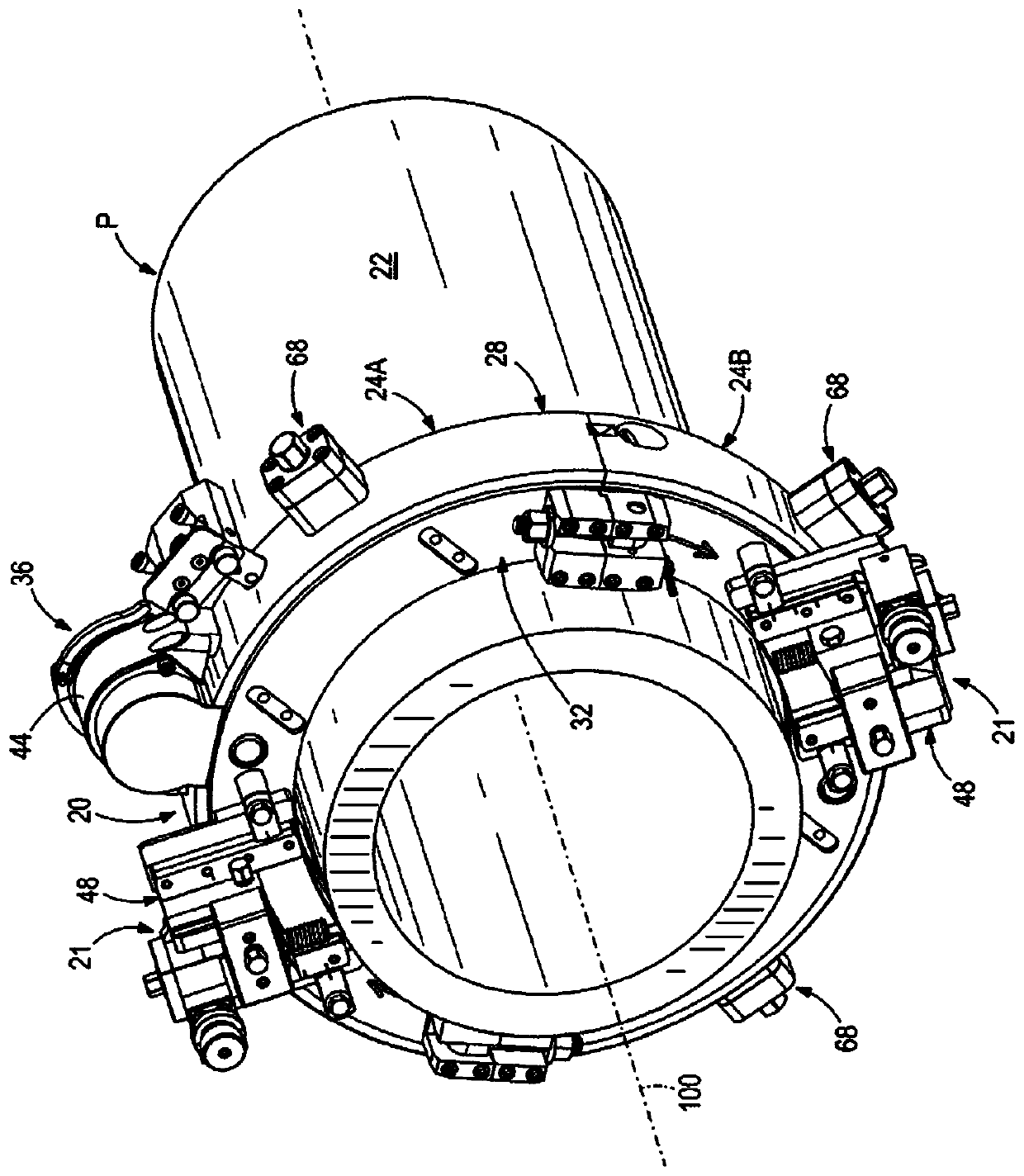 Apparatus for machining pipes and/or pipe flanges - Eureka | Patsnap