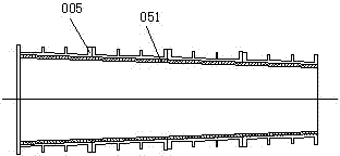 Variable-diameter single-screw-shaft dehydrating device