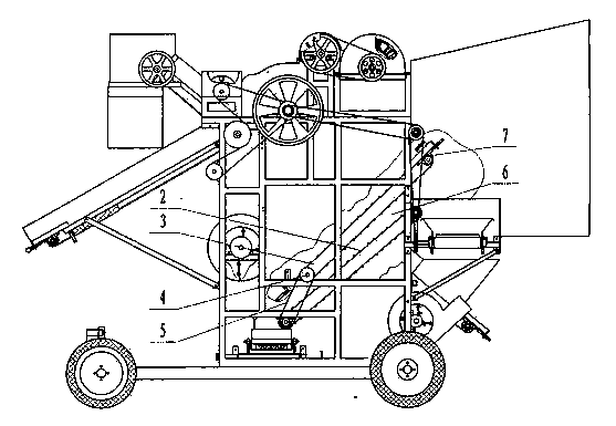 Multi-channel sorting device of peanut picker