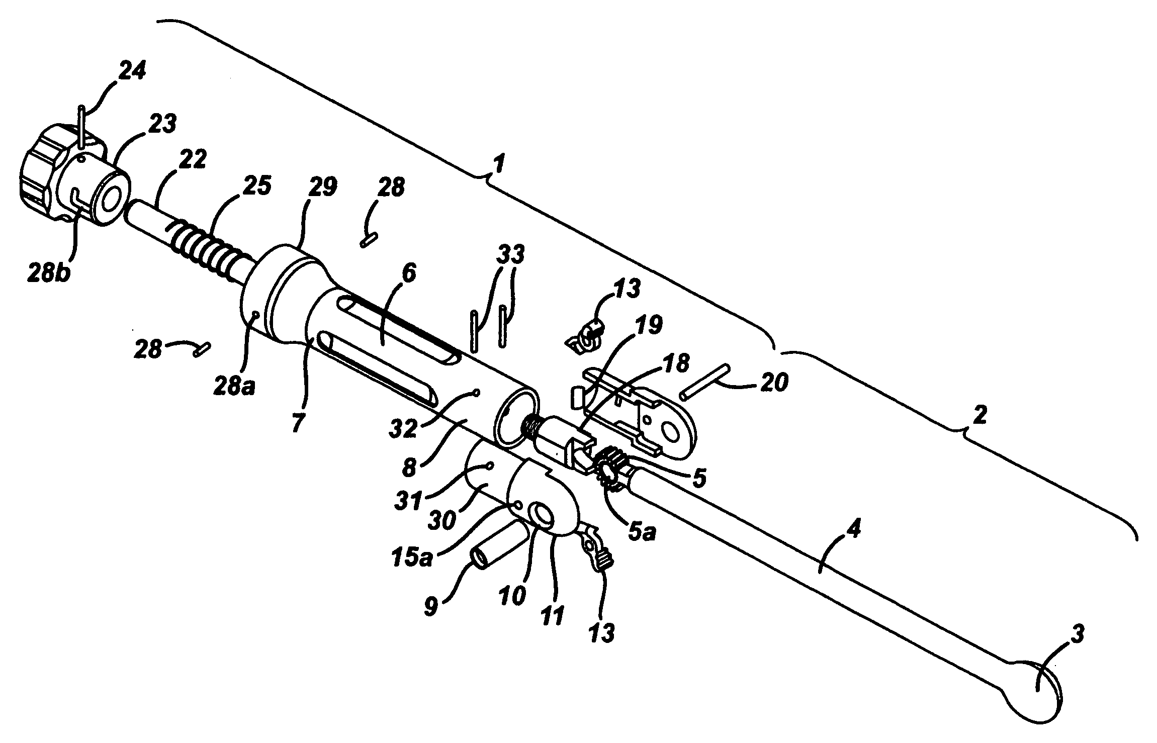 Adjustable angle pawl handle for surgical instruments