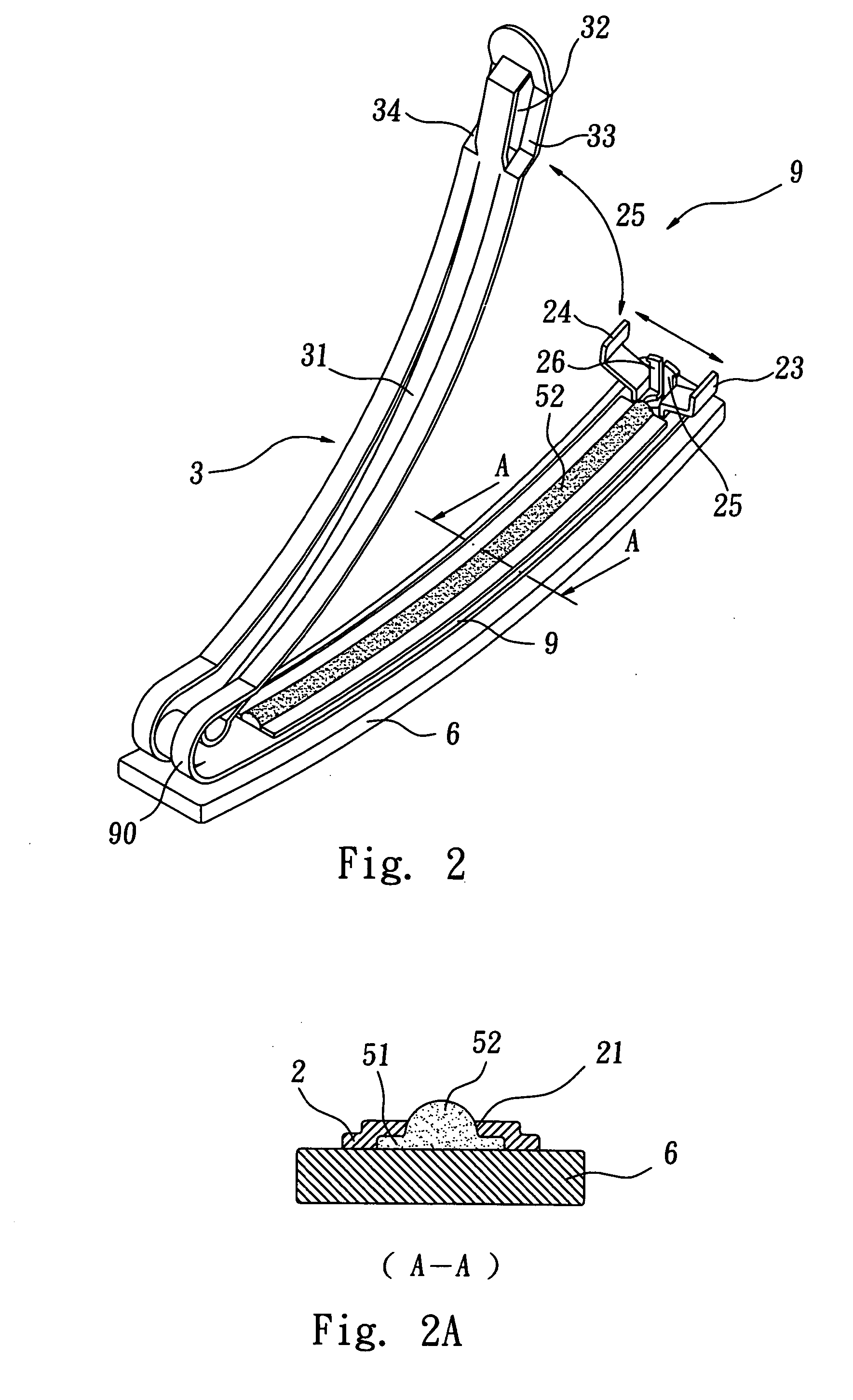 Hairpin with a bendable connection