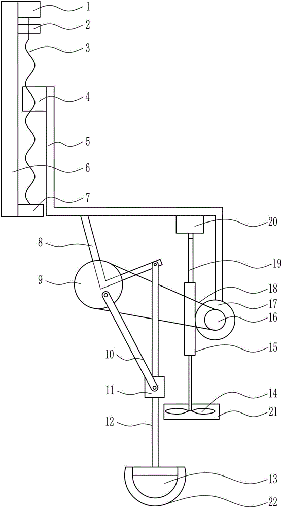 Stage lighting device capable of conveniently swinging, ascending and descending