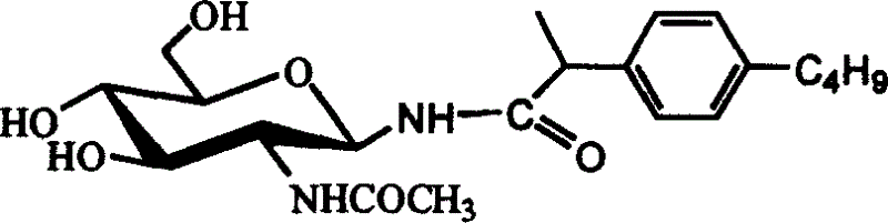 Ibuprofen sugar conjugated product and its preparation method and application