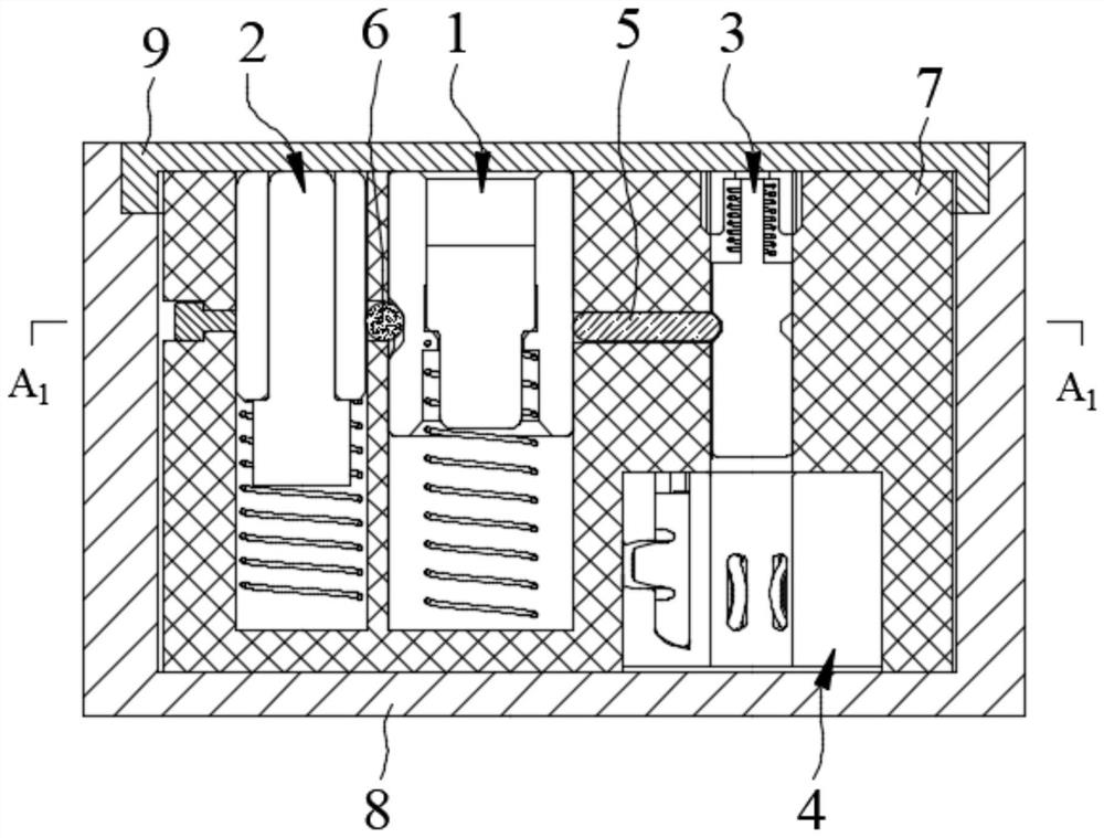 An inertia cylinder restraint switch