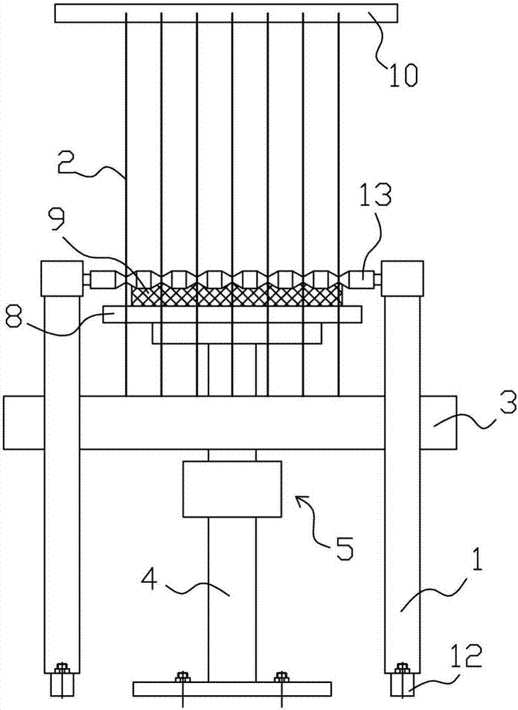 Fish sponge cake slicing device