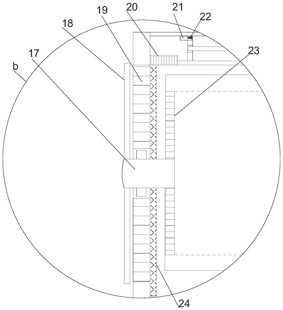 A rotary dislocation control flow fresh air fan