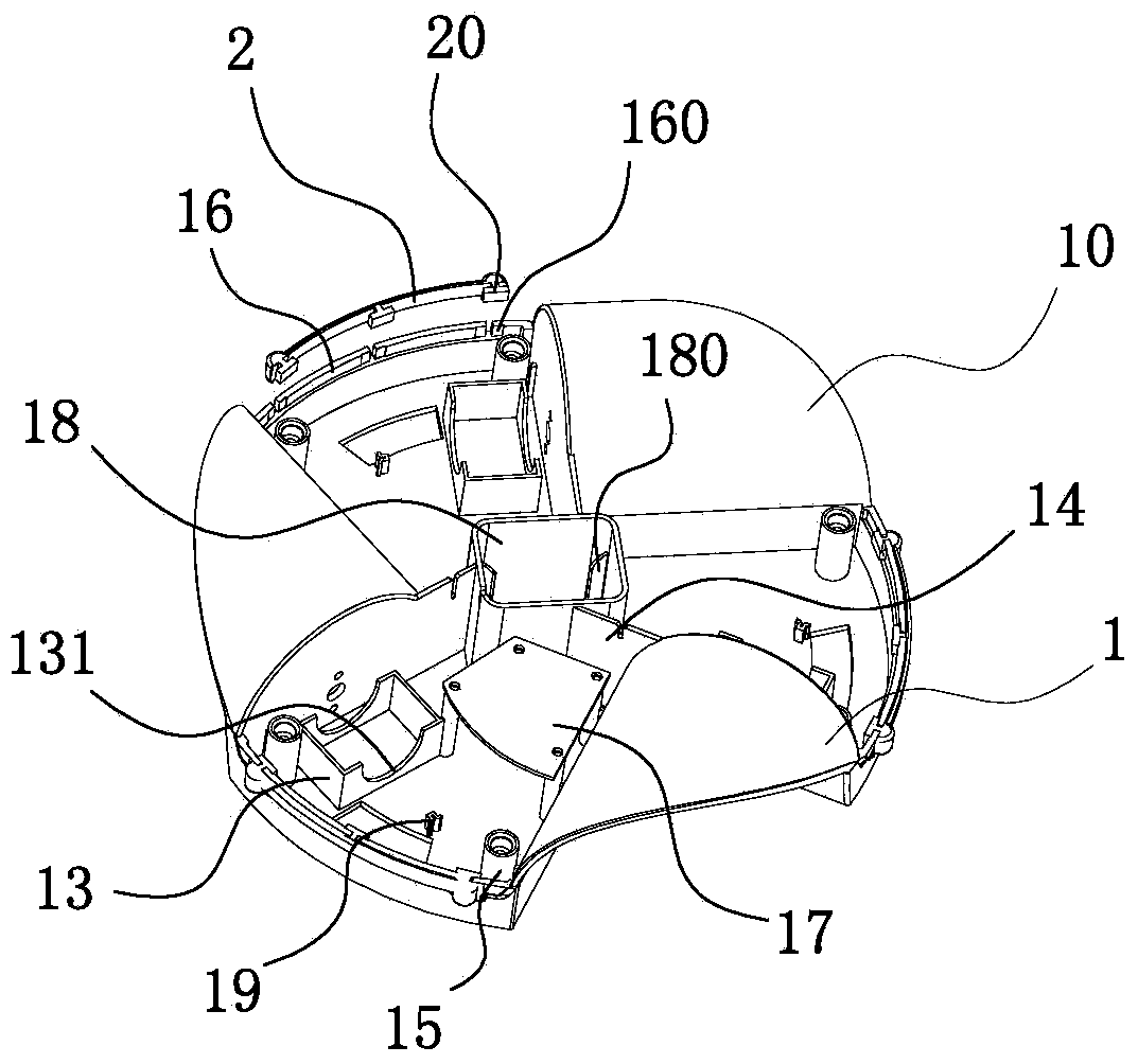 Bottom cover structure of grill greasy dirt cleaner