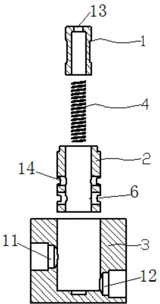 Two-position three-way valve and vibration isolation system with same