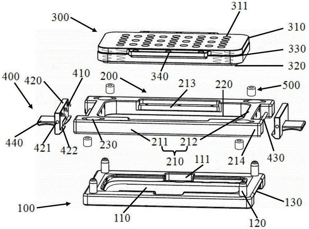 Electronic equipment pressure holding fixture