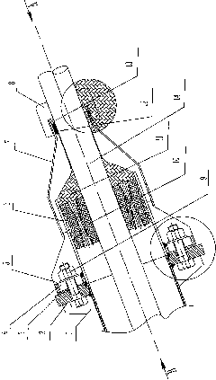 All-sealed vibration damping and water preventing device with large regulating quantity