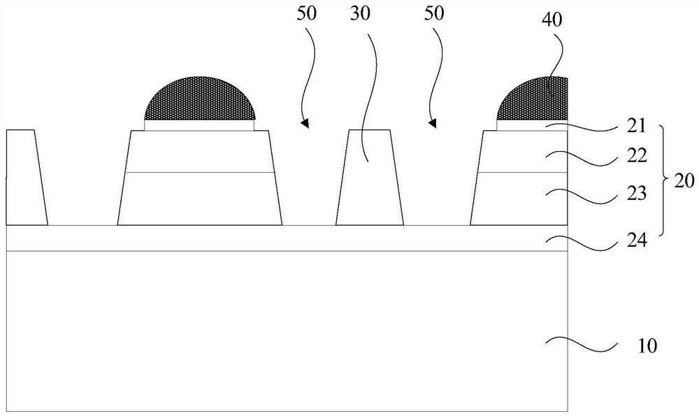 A light-emitting diode chip array and display panel