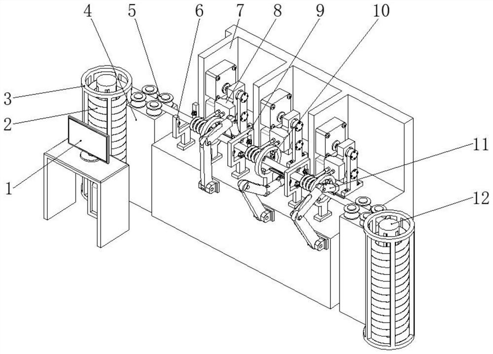 A copper pipe on-line production heat treatment device and its process