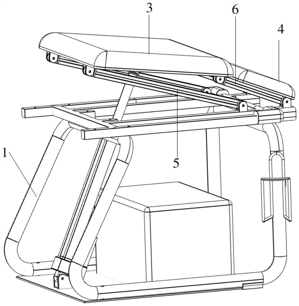 Intelligent auxiliary standing-up and sitting-down seat device