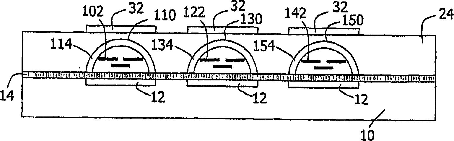 Method of producing a colour display device and colour display device