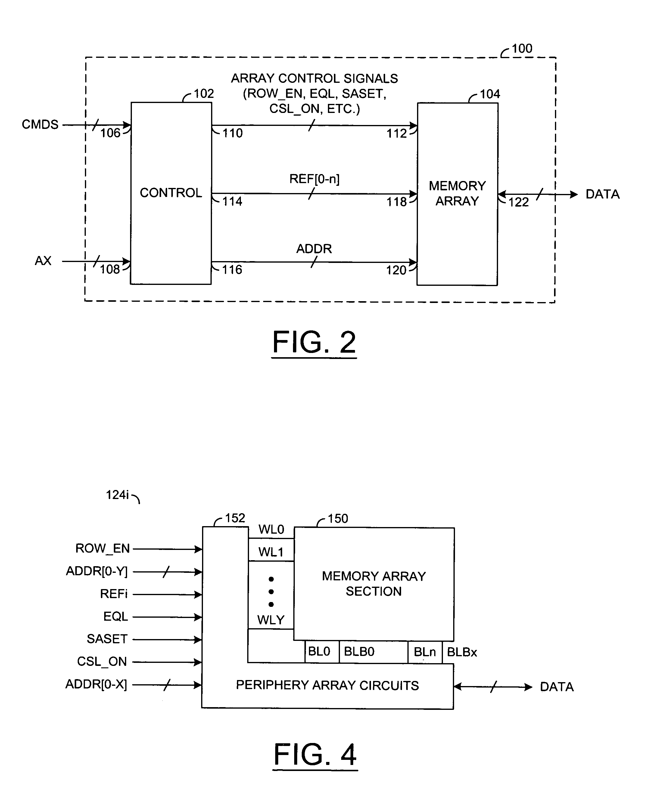 Method and architecture for reducing the power consumption for memory devices in refresh operations