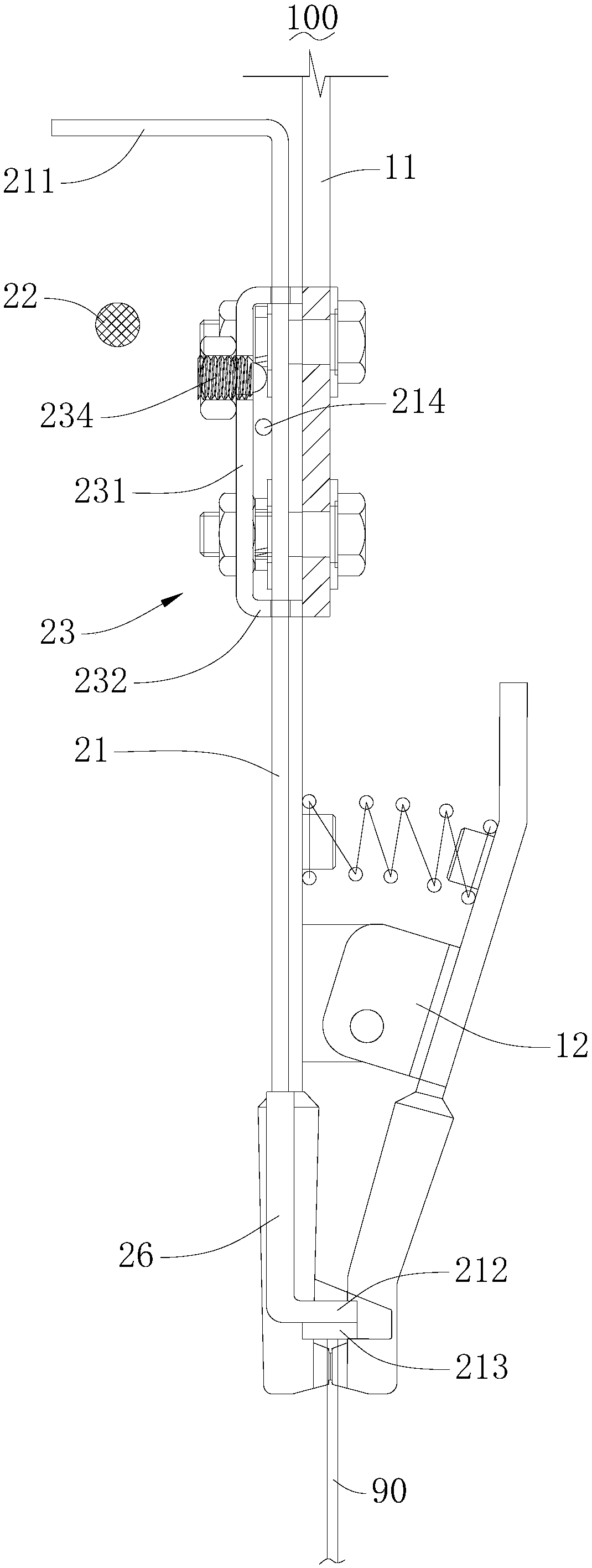 Electroplating hanging rack of circuit board and electroplating device