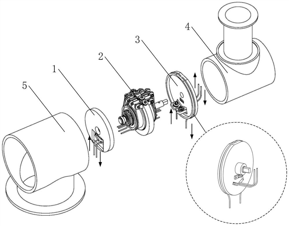 Frictionless rope-driven passive decoupling mechanism and method for decoupling and reducing friction