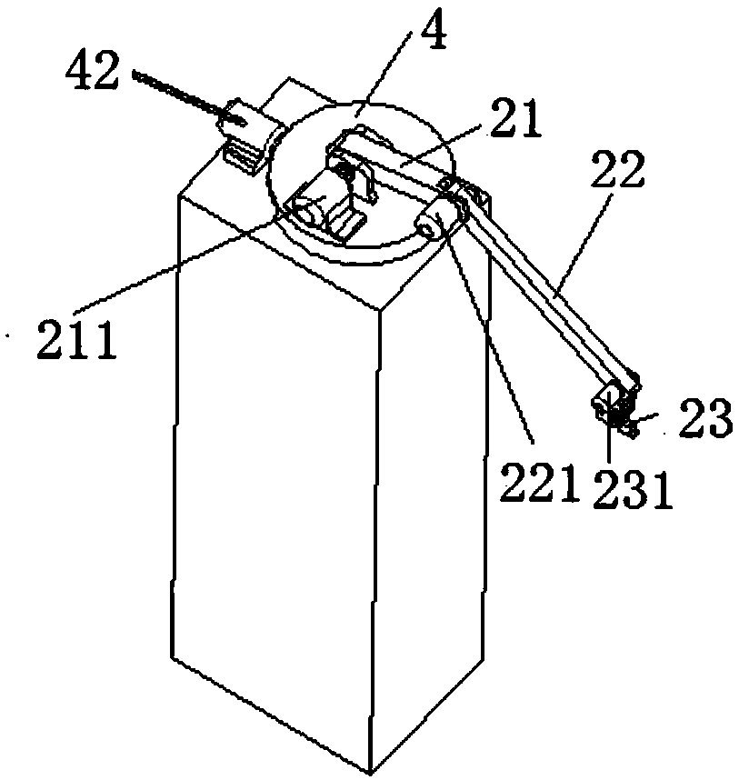 Automatic guiding device for electric bus charging