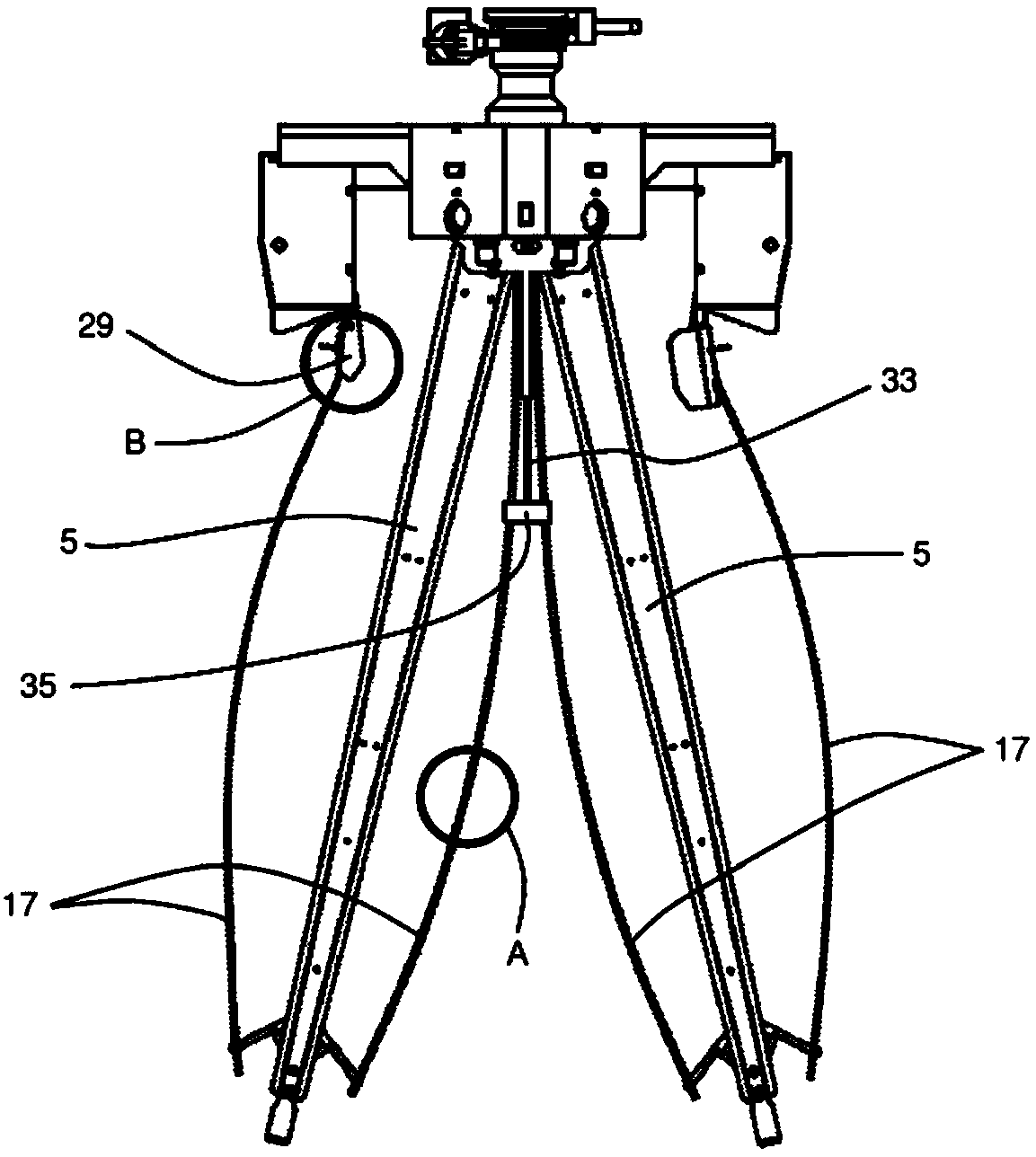 Mannequin for surface treatment of trousers