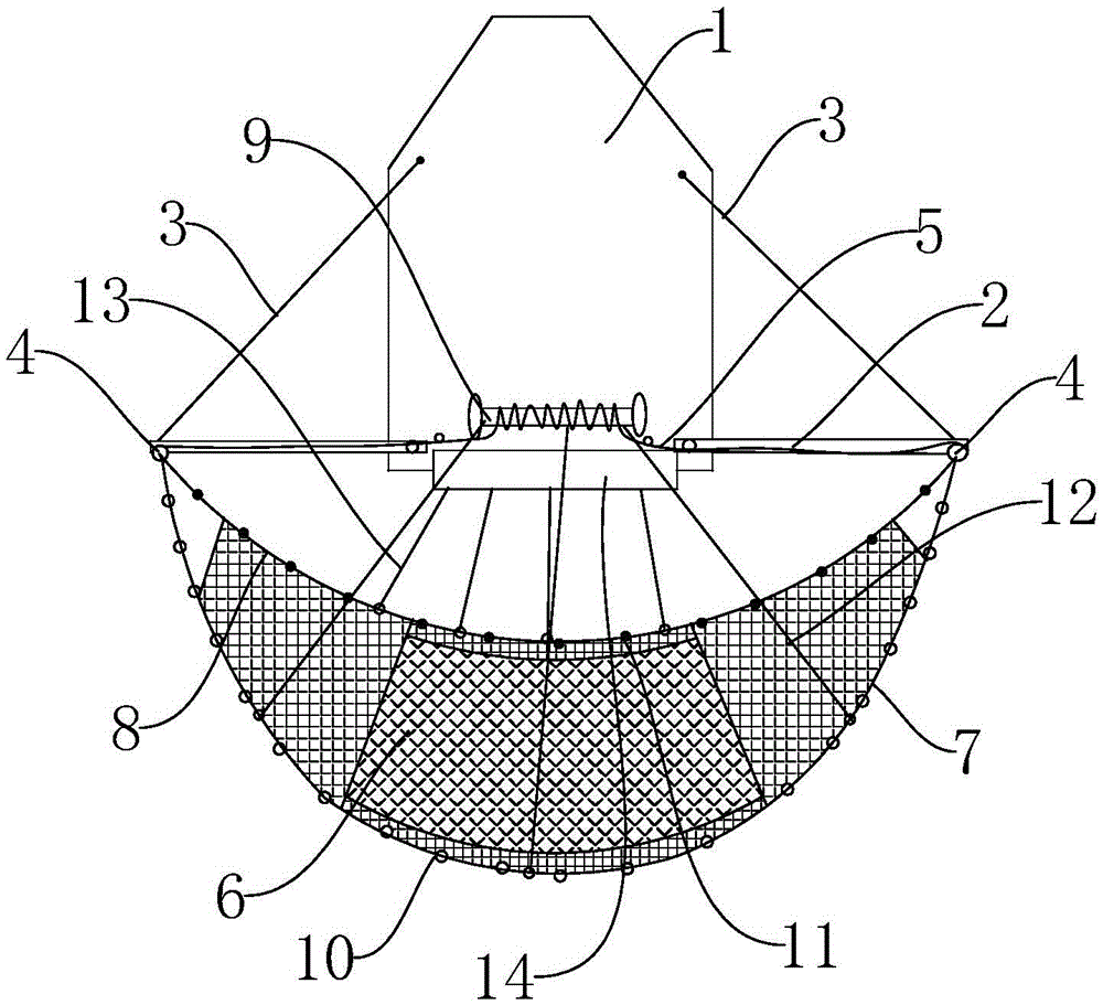 A kind of operation method of saury side lifting net