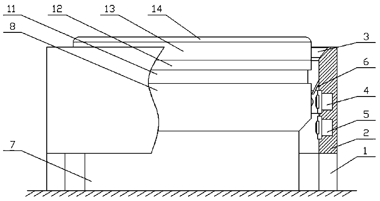 Plastic luggage trimming positioning device