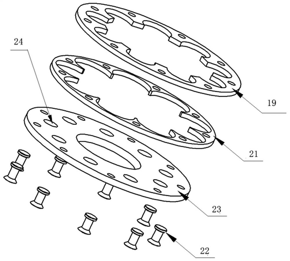 A swash plate driven flow distribution integrated variable displacement plunger pump