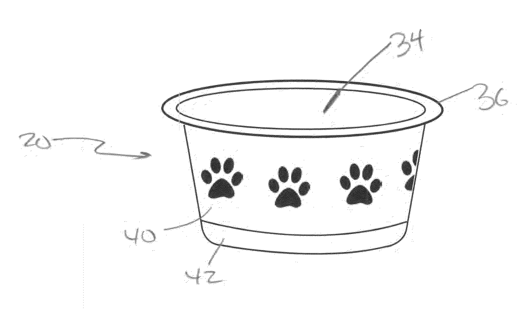 Composite Covered Bowls such as Pet Food and Water Bowls