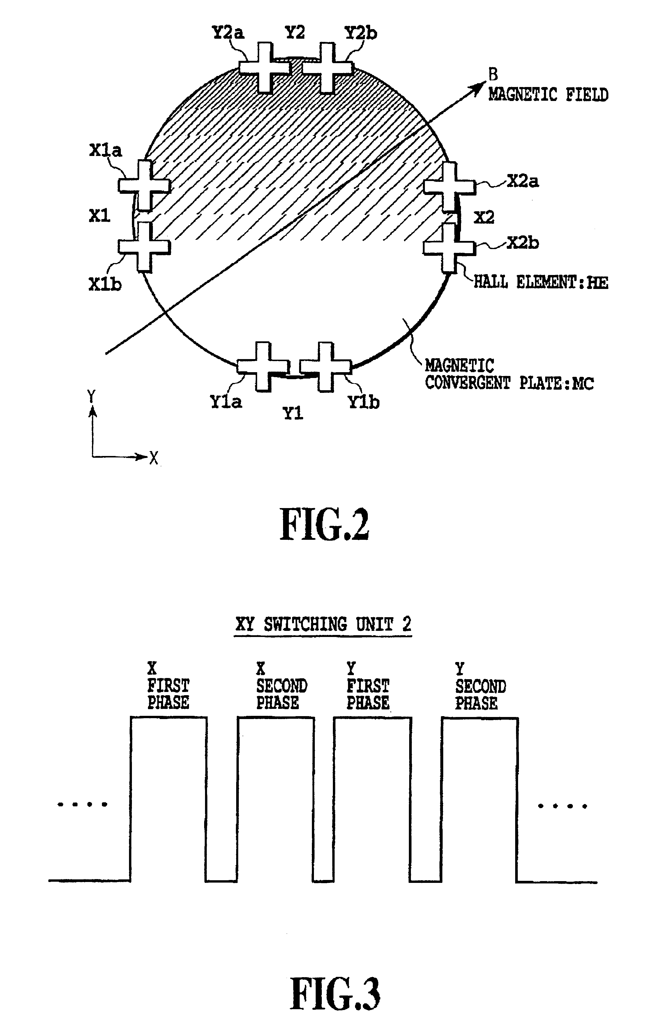 Angle determining apparatus and angle determining system