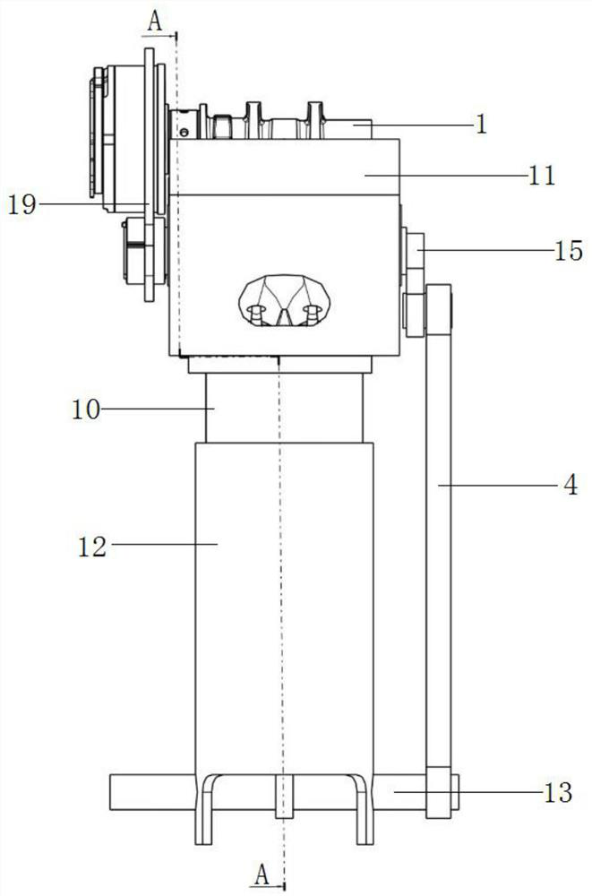 Engine motion structure with variable compression ratio