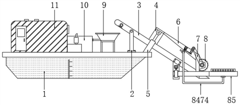 Floating garbage fishing device and method for water conservancy project