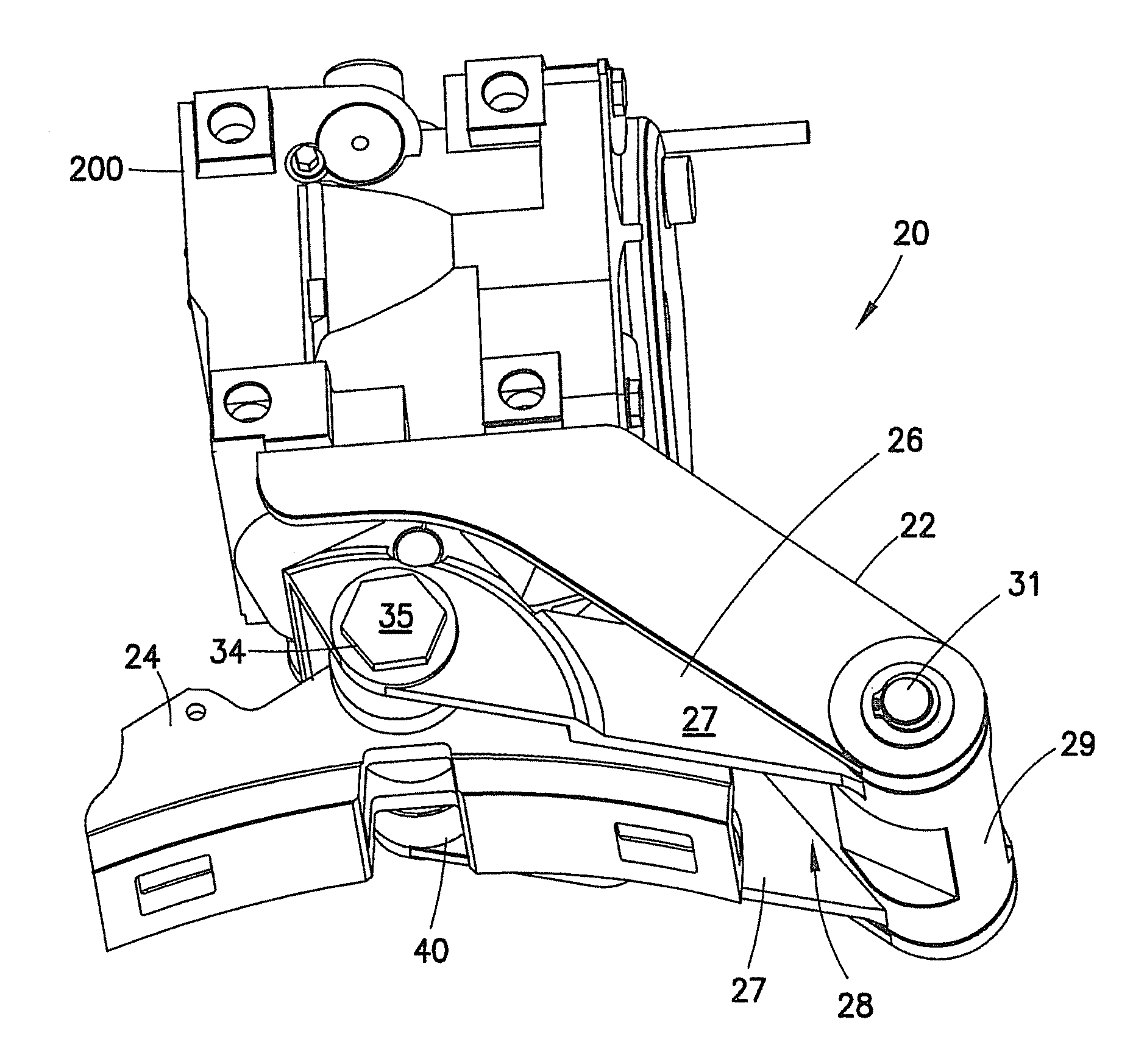 Brake shoe support assembly and method