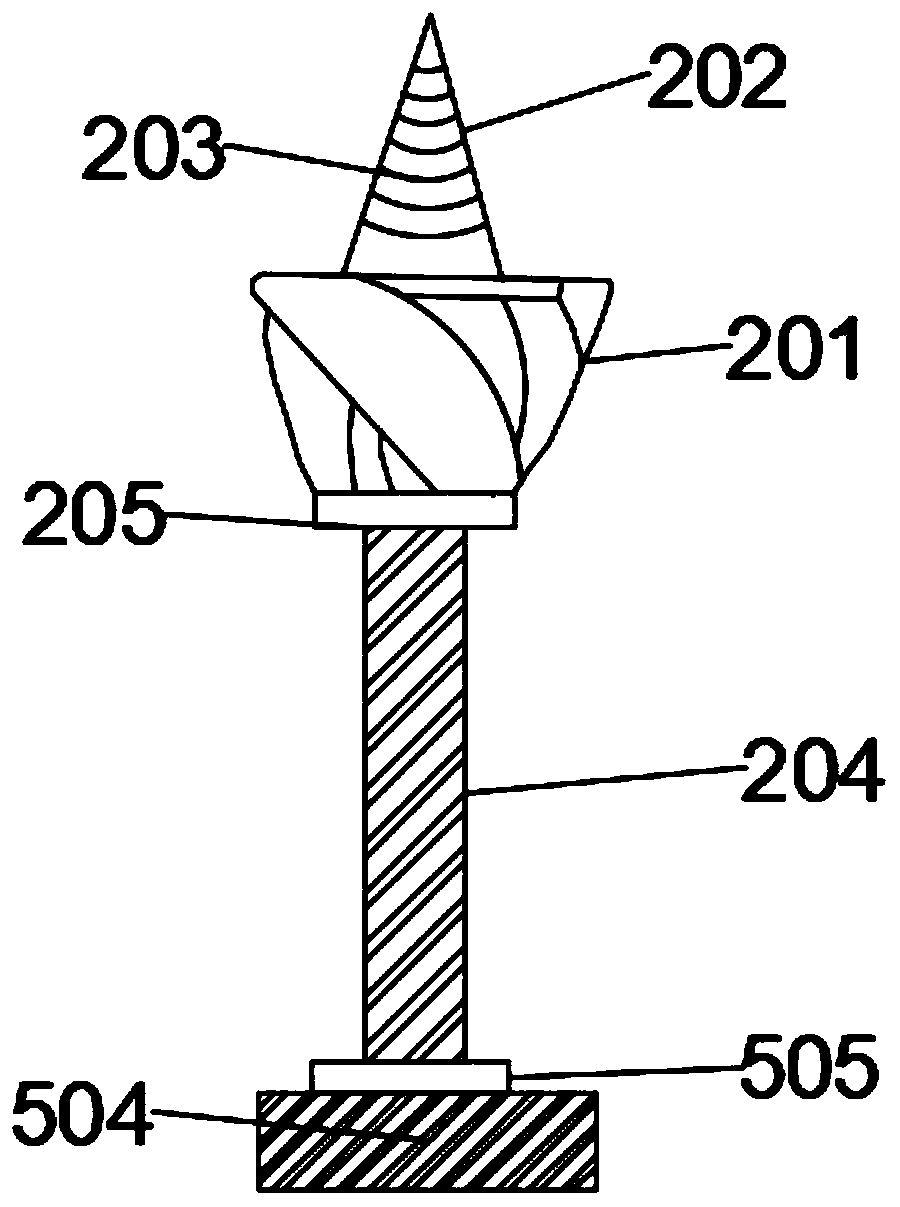 Forced cyclone sand removal device structure