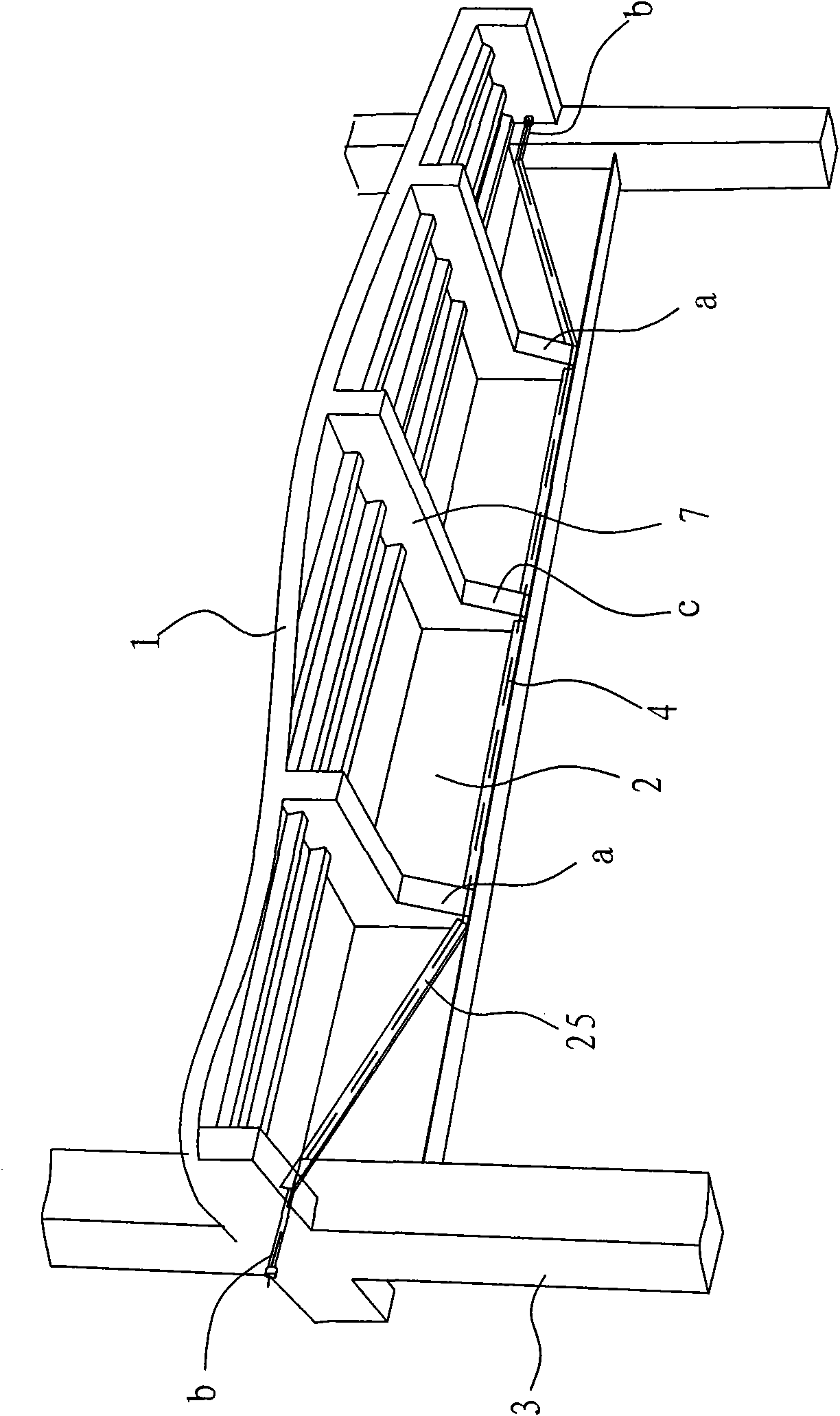 Post-tensioning external prestressed steel beam and pre-tensioning prestressed superposed beam combined building structure system and construction technology thereof