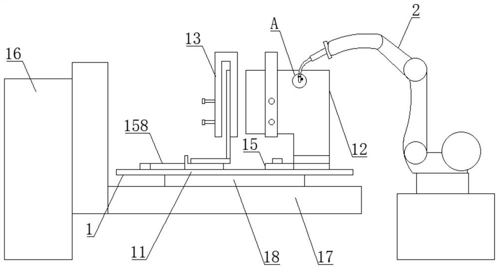 Electric power tower base welding system and welding method thereof