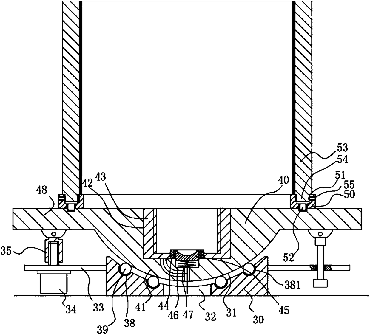 Adjustable guide lighting device for energy-saving lamps