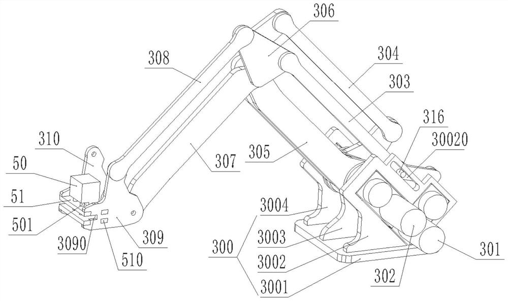 A mechanical arm and fence cleaning equipment