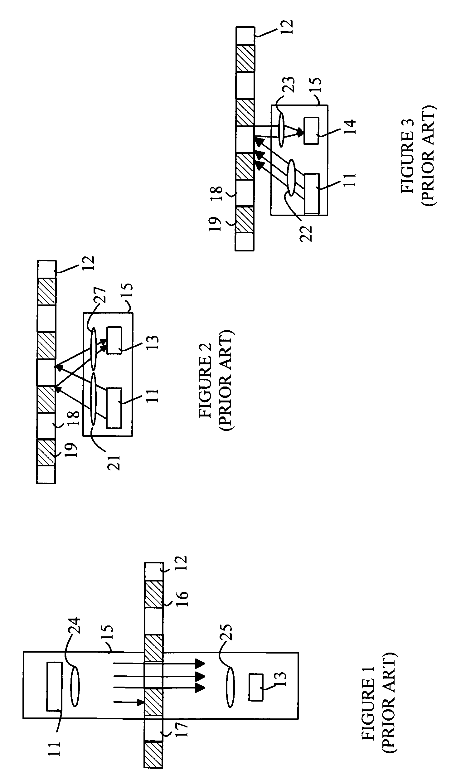 Reflective encoder with three-dimensional code carrier