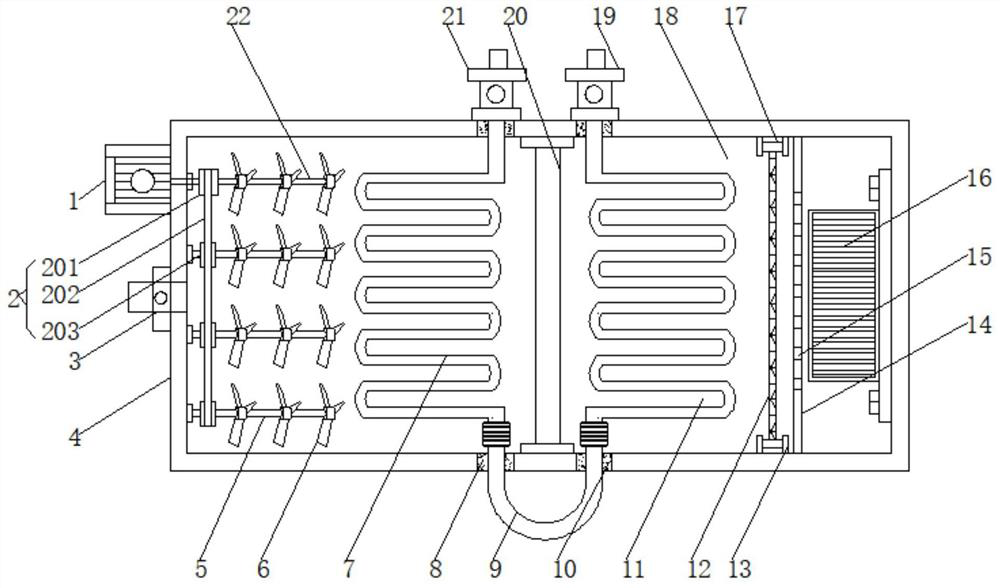 Air-air cooling system for wind power generator