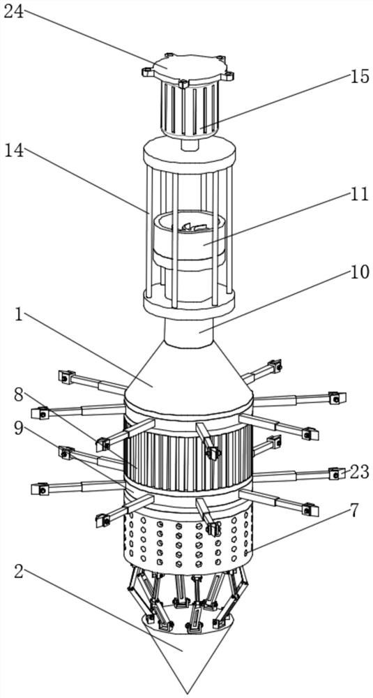Acid squeezing device for oil well acidification and blockage removal