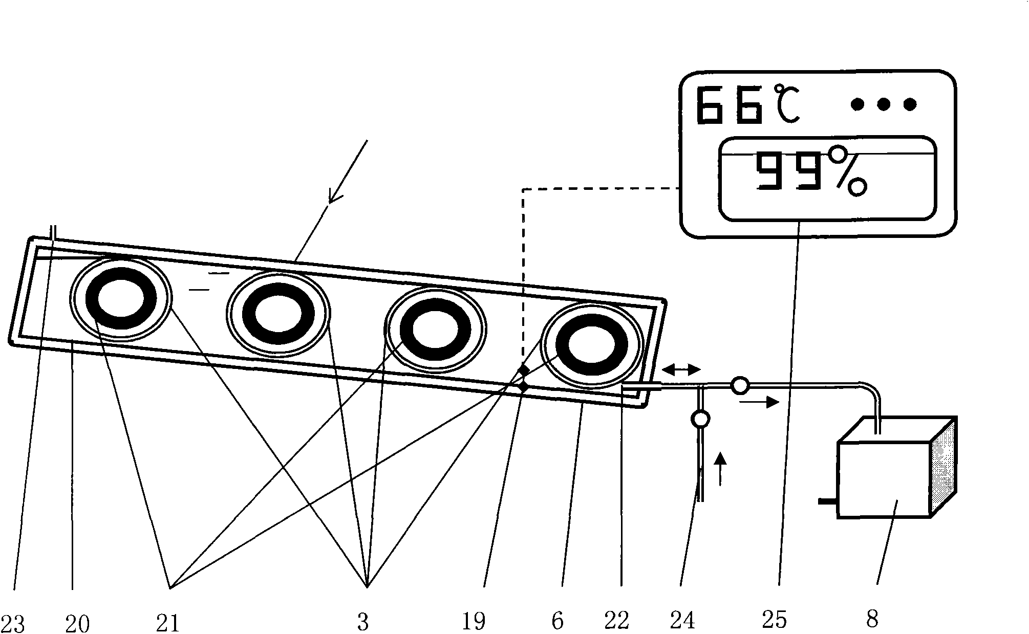 Method and product for two-phase flow heat exchange and heat collection in vacuum heat-collecting pipes