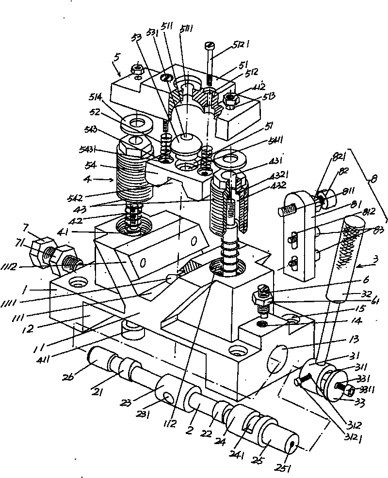 Clamp mechanism for processing piston pin hole of compressor