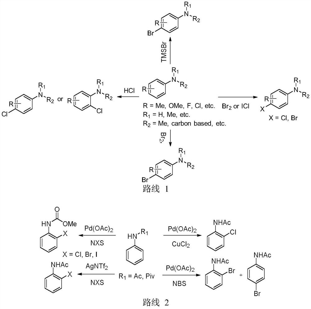 A kind of method for the selective synthesis of halogenated aromatic amines by copper catalysis