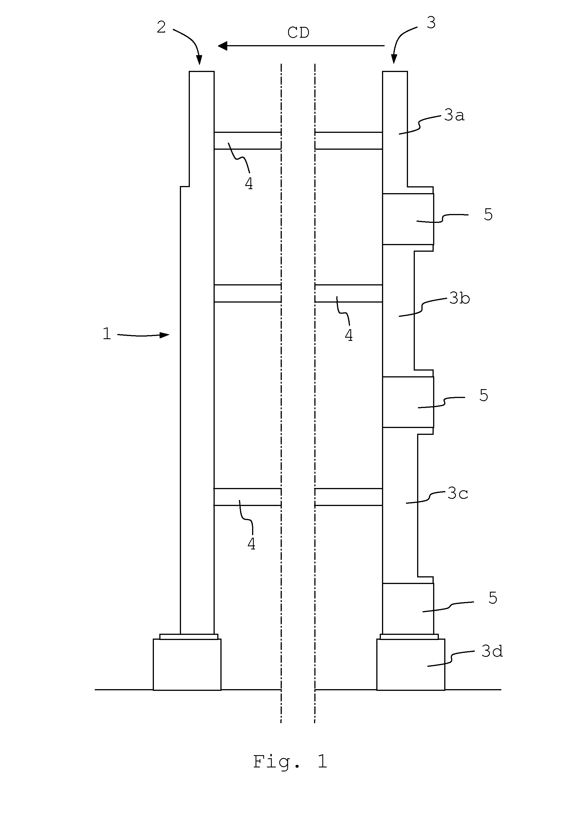 Apparatus for inserting or removing a clothing in an industrial machine