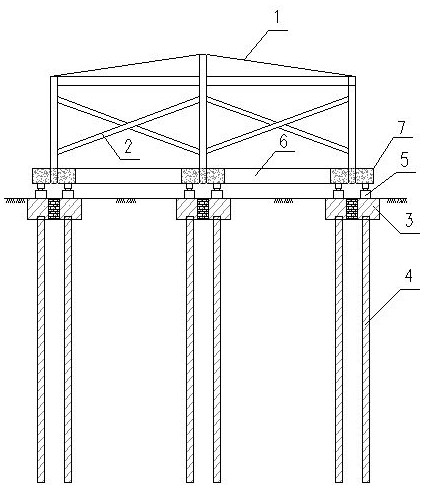 Method of creating a construction site for the development of underground spaces under an existing building complex