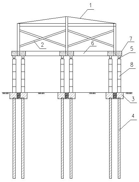 Method of creating a construction site for the development of underground spaces under an existing building complex